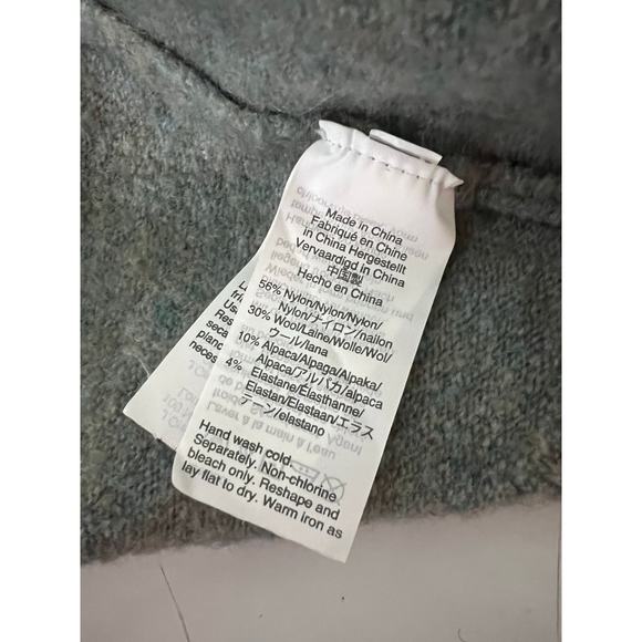 Madewell Edgewater Bubble-Sleeve Cardigan Sweater casual neutral scandi girl - Picture 10 of 11